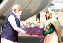 “প্রতিবেশীই প্রথম” নীতিতে ঢাকায় ভারতের প্রধানমন্ত্রী মোদী। ভারসাম্যপূর্ন নীতিতে বাংলাদেশ।