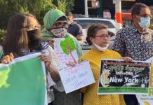 সিআরবি সবুজ রক্ষার দাবীতে আমেরিকায় বাংলাদেশ কমিউনিটির মানববন্ধন